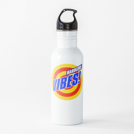 Hardcore Vibes! Old School Rave Design Water Bottle