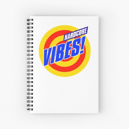 Hardcore Vibes! Old School Rave Design Spiral Notebook
