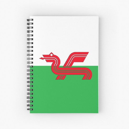 Show your Welsh Pride with a Welsh Dragon Spiral Notebook
