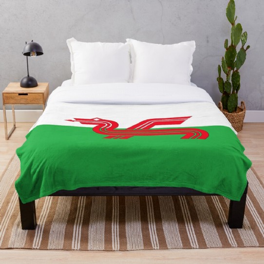 Show your Welsh Pride with a Welsh Dragon Throw Blanket